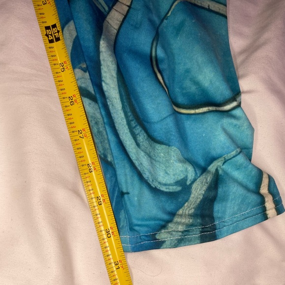 Blue and green abstract leggings - Picture 5 of 6